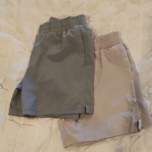 90 Degree By Reflex Kids Gray and Tan Shorts